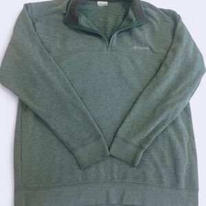 Columbia-sportswear Men's Green and Khaki Sweatshirt
